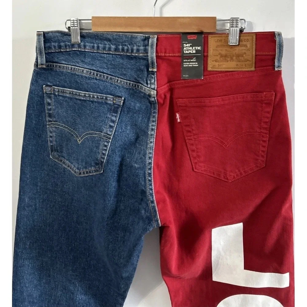 NWT Mens Vintage Levi's 541 Athletic Taper Spell Out Sz 34 34x32 New Old Stock